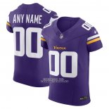 Camiseta NFL Elite Minnesota Vikings Vapor F.U.S.E. Personalizada Violeta