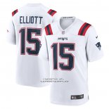 Camiseta NFL Game New England Patriots Ezekiel Elliott Blanco