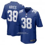 Camiseta NFL Game New York Giants Kaleb Hayes 38 Azul