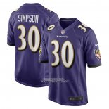Camiseta NFL Game Baltimore Ravens Trenton Simpson Violeta