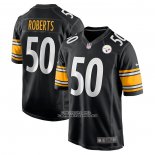 Camiseta NFL Game Pittsburgh Steelers Elandon Roberts Negro