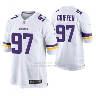 Camiseta NFL Game Hombre Minnesota Vikings Everson Griffen Blanco