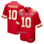 Camiseta NFL Game Kansas City Chiefs Isiah Pacheco Super Bowl LVIII Patch Rojo
