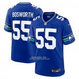 Camiseta NFL Game Seattle Seahawks Brian Bosworth Throwback Retired Azul
