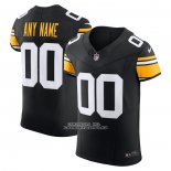 Camiseta NFL Elite Pittsburgh Steelers Vapor F.U.S.E. Personalizada Negro