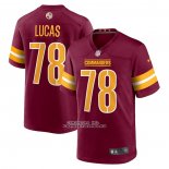 Camiseta NFL Game Washington Commanders Cornelius Lucas 78 Rojo