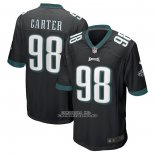 Camiseta NFL Game Philadelphia Eagles Jalen Carter Alterno Negro