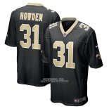 Camiseta NFL Game New Orleans Saints Jordan Howden Negro