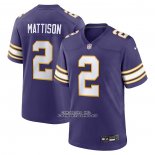 Camiseta NFL Game Minnesota Vikings Alexander Mattison Classic Violeta