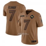 Camiseta NFL Limited Denver Broncos John Elway 2023 Salute To Service Retired Marron