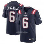 Camiseta NFL Game New England Patriots Christian Gonzalez Azul