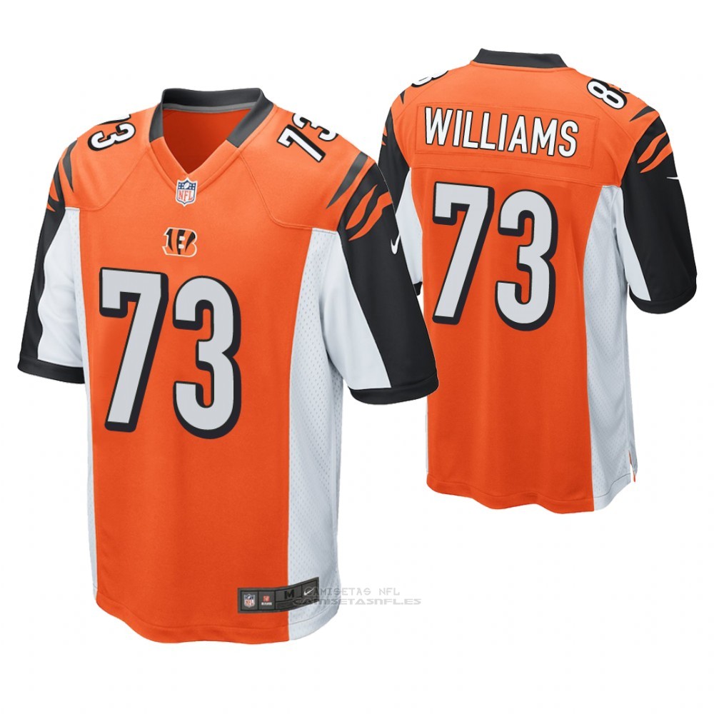 Camiseta NFL Game Hombre Cincinnati Bengals Jonah Williams Naranja ...