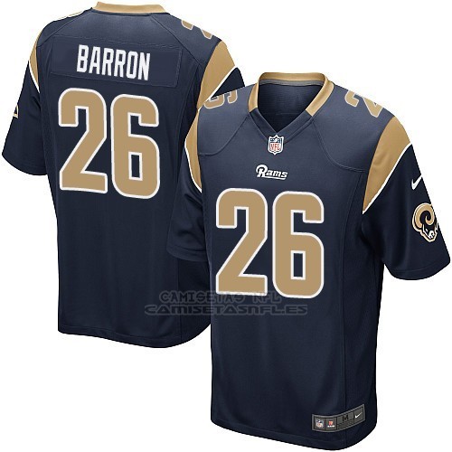 Camiseta Los Angeles Rams Barron Negro Nike Game NFL Mujer Replicas ...