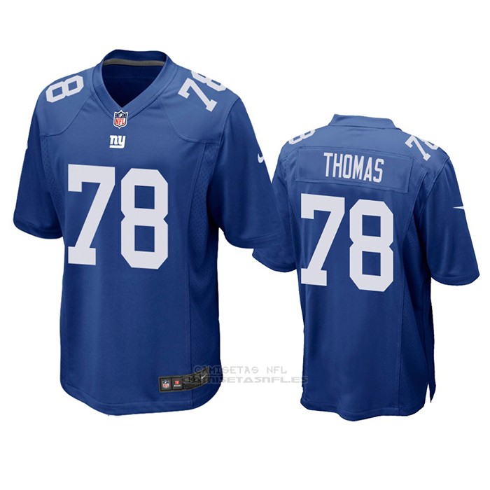 Camiseta NFL Game New York Giants Andrew Thomas Azul Replicas ...